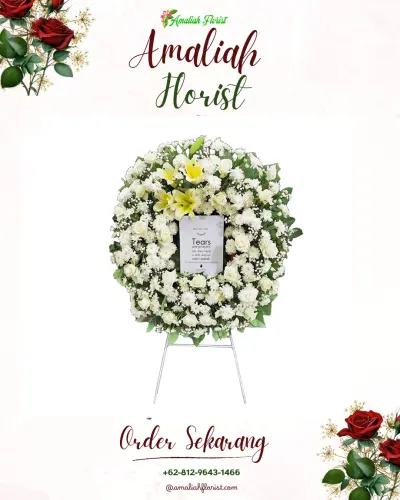 Krans Bunga Duka Cita di Jatibening Baru